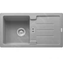 Franke - Strata - Évier en fragranit stg 614-78, 780x435 mm, pierre gris 114.0369.423