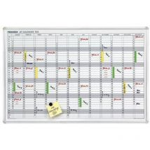Franken - Jahresplaner JetKalender 703 90 x 60 cm (b x h) 12 Monate inkl. Tafelschreiber trocken abwischbar FineMarker feucht abwischbar 3 Haftmagnete