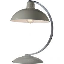 Franklin - 1 Light Desk Lamp Tarpaulin Grey, E27 - Elstead