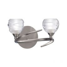 Mantra - Inspired Loop Wall Lamp 2 Light G9 eco, Satin Nickel