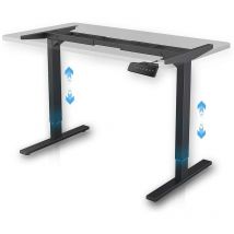 FrankyStar - Stand Up Desk bureau électrique avec technologie à double moteur, avec réglage numérique. Bureau mobile pour les ordinateurs portables