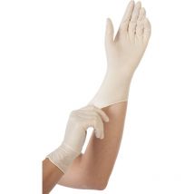 Gant latex ''grip light'' hygonorm, m, blanc sans poudre, longueur: 240 mm, pour personne alergique, n'est pas adapt' - Franz Mensch