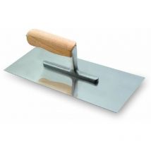 Frattone in acciaio inox con manico in legno 120 x 280 mm