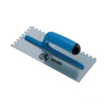 Frattone dentato per colla in acciaio con manico in abs - cm.28x12 6 pezzi Ausonia