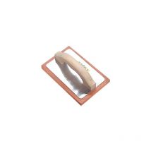 Genérica - frattone gomma arancio base legno/alluminio
