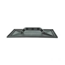 Frattone in plastica rinforzata nero : Dimensione - 26X42