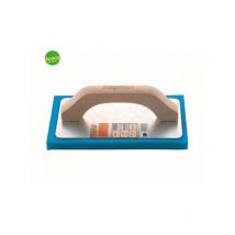 Frattone gommaspugna Kapriol manico ergonomico in legno base alluminio 14x21cm blu