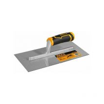 Ingco - Frattone per intonaco e rasatura professionale in acciaio inox 280x130 mm