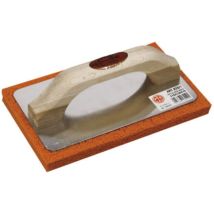 Frattazzo in gomma arancione 24x10 cm – Alluminio e gomma spugna – Spessore gomma 20 mm – Taloche