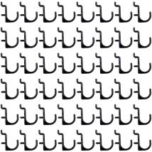 Frcolor Crochets Peg Hook Tool Pegboard Crochets Panneau Stockage Duty Heavy Black Garage Locking Hanger Étagère Atelier Travail j Hook Organisateur