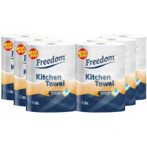 Freedom - Rhino Jumbo Luxury Kitchen Towel Rolls, Super Strong & Absorbent 6 Rolls