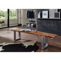 Freeform 2 Panca in legno di acacia - laccato / noce 180x38x45 - marrone scuro