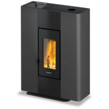 Poêle à granulés étanche Roxy Stand up Anthracite - 7 kW - Freepoint