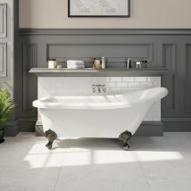 Park Lane - Freestanding 1550mm Traditional Roll Top Slipper Bath Tub Bathroom Ball Feet