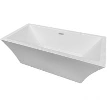 Modern Freestanding Bathtub 170 x 80 cm white – Susan