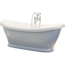 Freestanding Traditional Double Ended Bath 1770mm - Boat By Synergy