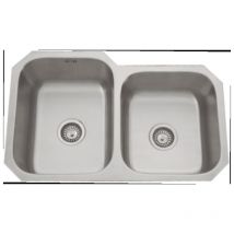 Fregadero de 2 senos en inox Portugal, 73 cm(ancho)45 cm (largo)