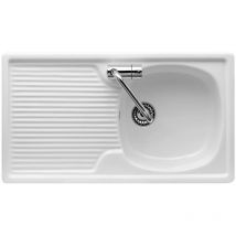 Galassia - Fregadero De Cerámica Empotrado De 1 Seno 80 x 45