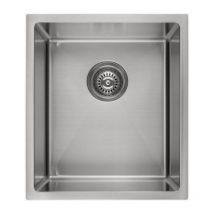 Kroos - Fregadero de cocina individual 380 mm - acero inoxidable - Balsa