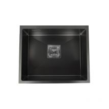 Esmebra - Fregadero de un seno en negro Irlanda, 54 cm(ancho) 44 cm(largo)