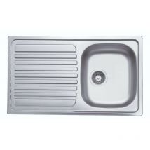 Samet - Fregadero encastrado 86x50 cm con borde de goteo izquierdo