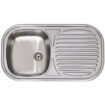 Practic - fregadero fi roma 1s+e 8045 vg 690264 fregadero inoxidable con escurridor fi roma con vávula grande de 80 x 45 cm vg ref. 690264 de