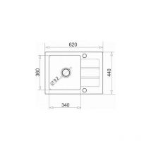 Maidsinks - Fregadero de Un Seno 1B 1D Negro - Marca ean: 5908254143359