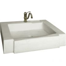 Fregadero "Módena" - piedra reconstituida - 74 x 57 x 15,5 cm