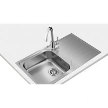 Teka - Fregadero Sobre-encimera Acero inoxidable Rectangular 1 Senos Tek
