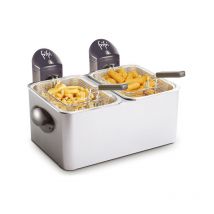 Frifri - freidora doble 2x4.5l 2x3200w acero inoxidable - fi.1998