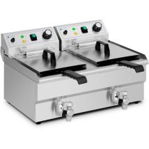 Freidora eléctrica - 2 x 9 l Royal Catering 230 v