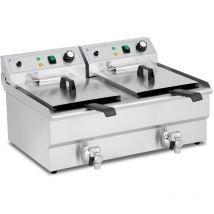 Freidora eléctrica - 2 x 16 L - Royal Catering - 230 V