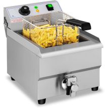 Royal Catering - Freidora Eléctrica - 16 L - Grifo De Vaciado - 230 V