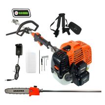 Freischneider - Rückenspritze 52,7cc mit Batteriestart + Flache Scheibe + Lenker