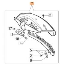 Oleo Mac - Freischneiderscheibenschutz Modelle SPARTA250S original emak 61030198