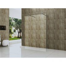 Freistehende 10 mm Duschtrennwand vacante-solo 180 x 200 cm