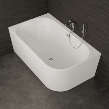 Freistehende Badewanne Capri Duo 170 Links Weiß 170 X100 X58 Cm, By Spalina