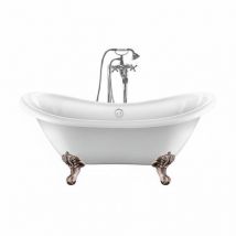 Freistehende Badewanne darlington Adlerfüße altkupfer 175