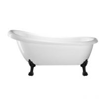 Rogier&mothes - Freistehende Badewanne richmond Löwenfüße schwarz 171
