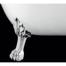 Freistehende Badewanne virginia Löwenfüße chrom 160