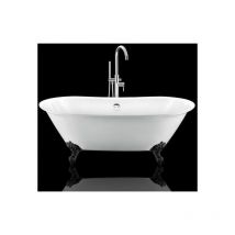 Freistehende Badewanne Surry Hills Adlerfüße Schwarz 165