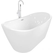 Acquavapore - freistehende Badewanne Wanne Acryl F03 180x89cm mit Armatur AF02