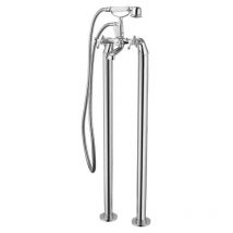 Freistehende-Retro-Armatur Badewanne Zweihebelmischer victoria