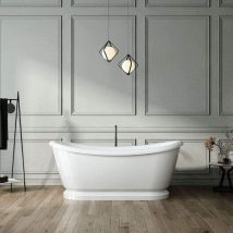 Freistehende Retro-badewanne Pittsburgh Ablaufgarnitur Inklusive 177