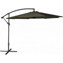 Freistehender Sonnenschirm oahu rund 3m Durchmesser grau