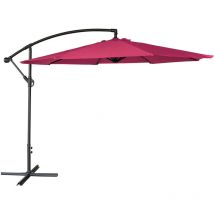 Freistehender Sonnenschirm OAHU rund 3m Durchmesser fuchsia