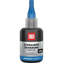 Hafu - Freno de tornillo moderadamente resistente. azul. Tornillo de bloqueo de 40 g inbus . (Por 12)