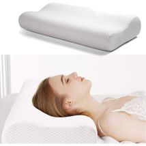 Ergonomisches Memory-schaum-kissen, Nackenkissen Mit Waschbarem, Hypoallergenem Bezug, 63 X 43 Cm - Freosen
