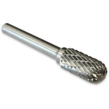 Fresa cilindrica in carburo di tungsteno con estremità tonda