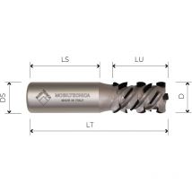 Mobiltecnica - MTEC036.70 - spindelfräse aus dia Z2+2, ax 54,9° körper aus stahl pkd H4,5 mm .70D25 lu 35 DS25 LT105 Z(2+2)(14DP+1DP) AX54,9° li H4,5